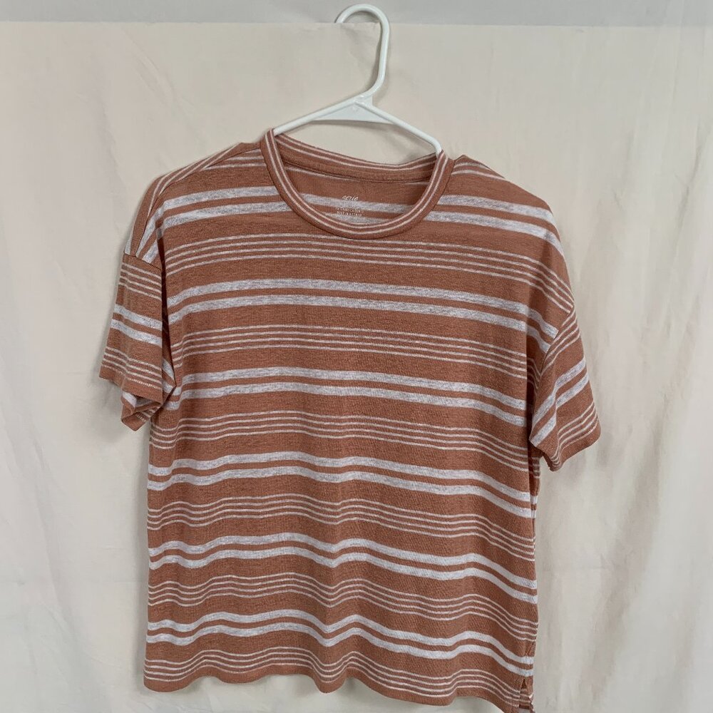 Aerie XS Striped Boxy T-Shirt